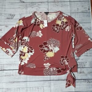 NWT Ann Taylor Factory Floral Top